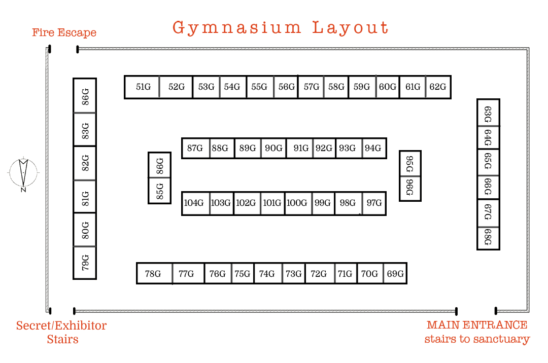 Zine Not Dead Fest gym map
